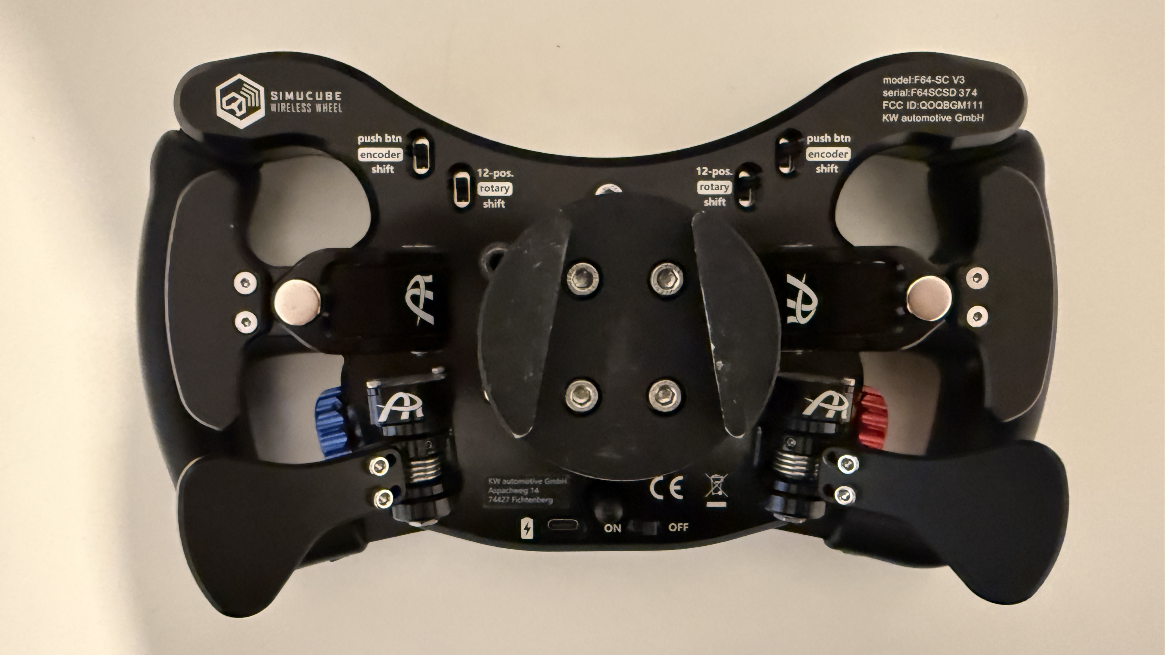 Ascher Racing F64 SC V3 Wheel Simucube 2 Wireless Version mit QR