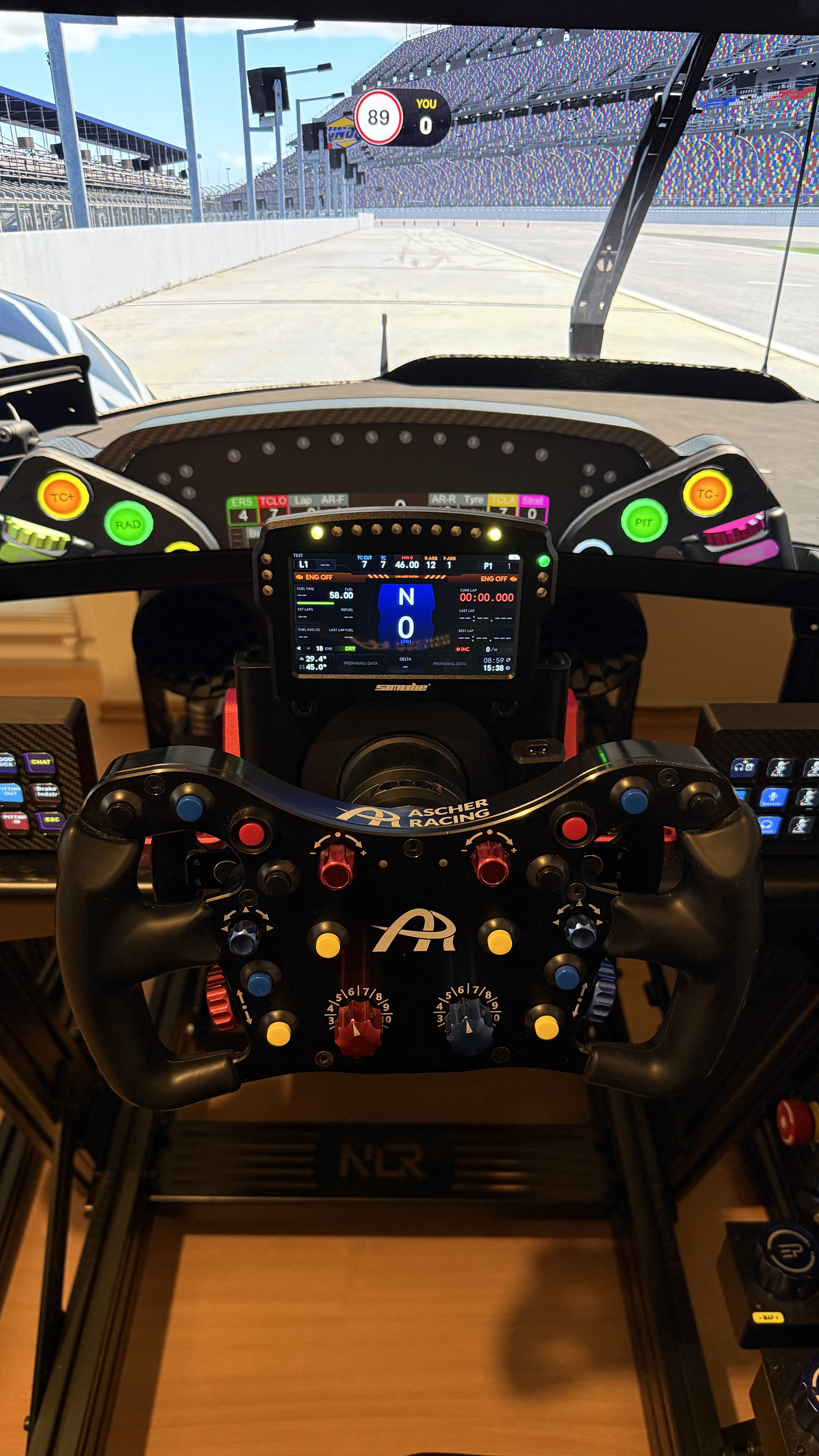 Ascher Racing F64 SC V3 Wheel Simucube 2 Wireless Version mit QR