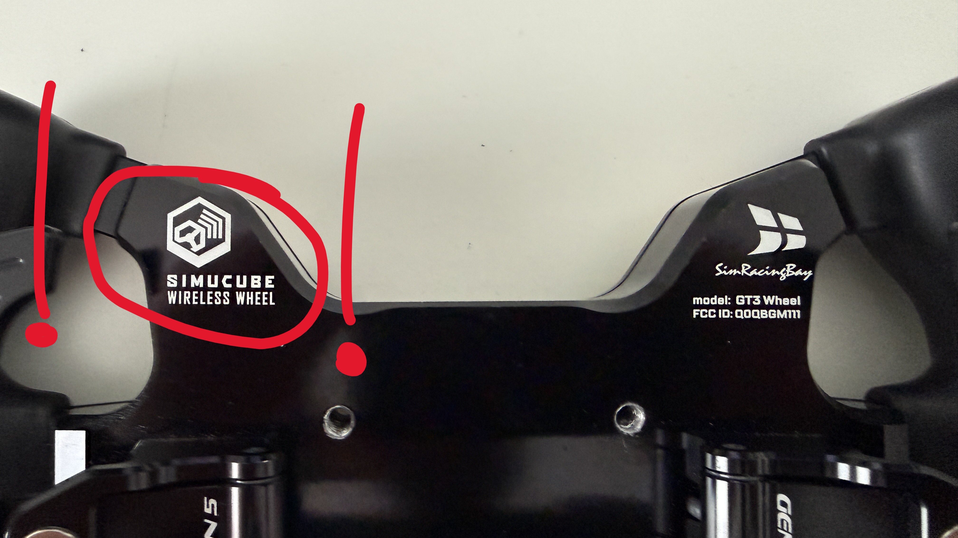 SimRacingBay SRB GT3 V2 Wheel Simucube 2 Wireless Version mit QR