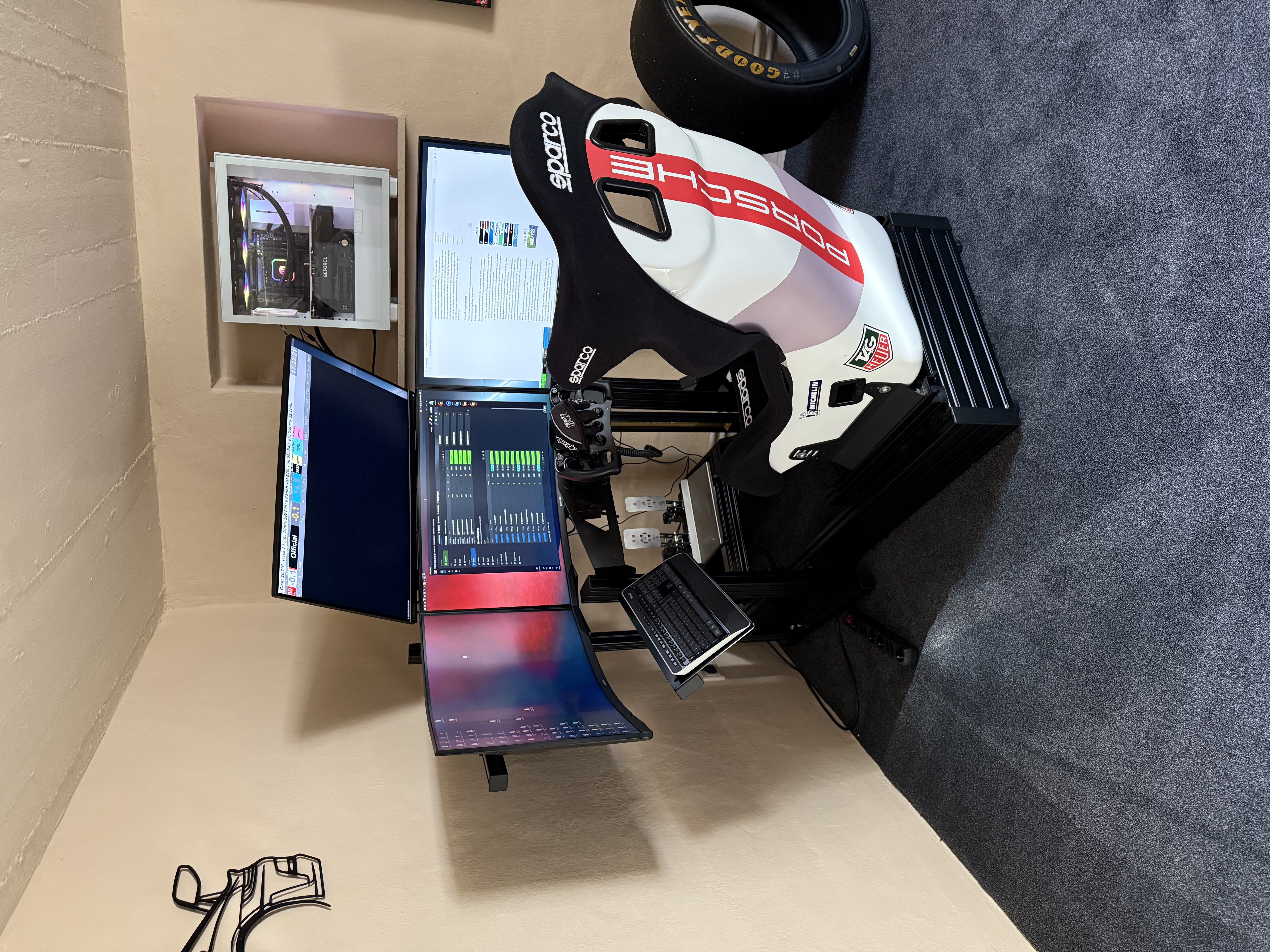 Sim Racing Sim Rig komplett | Simucube 2 Pro | Triple 32 Zoll